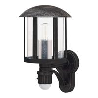 Albert Leuchten Buitenwandlamp Genefe, met sensor, zwart