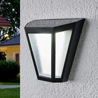 Lampenwelt.com LED wandlamp Yago op zonne-energie, kap mat