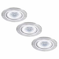 INTOLED Set van 3 stuks dimbare LED inbouwspots Chandler met 5 Watt  spot kantelbaar