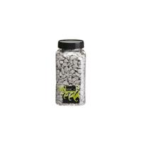 Mica Decorations Marbles lichtgrijs fles 1 kilogram