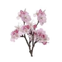 Bellatio 2x Roze kunstbloemen appelbloesem tak 36 cm Roze