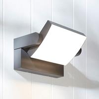 Lampenwelt.com LED buitenwandlamp Sherin, draaibaar