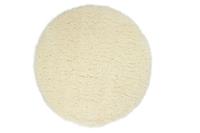 Merinos Floki - Hoogpolig Vloerkleed - Wit-Ø 120 cm
