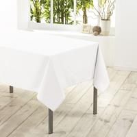 Tafelkleed/tafellaken wit 140 x 250 cm textiel/stof Wit