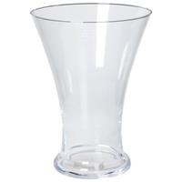 Bellatio Taps uitlopende vaas glas 30 cm Transparant