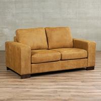 Gijs Meubels Leren bank enjoy, 2 zits bank bruin leer, bankstel bruine kleur