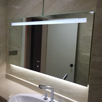 Lambinidesigns Ambi spiegel met LED verlichting en onderverlichting 80x70cm