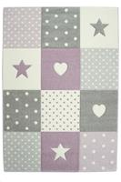 Merinos Kindervloerkleed Pastel Kids 20339-250 Lila-200 x 290 cm