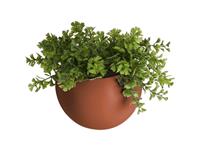 Pt wandbloempot Globe-wit