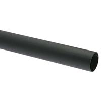 Gordijnroede 28 mm tbv steun - matzwart - 20 cm