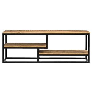 Leen Bakker TV-dressoir Kyan - zwart/naturel - 50x150x35 cm