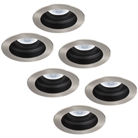 HOFTRONIC™ Set van 6 stuks Dimbare LED inbouwspot Mesa 5 Watt 2700K warm wit Kantelbaar