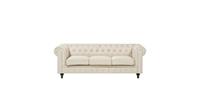 Beliani 3-zitsbank beige gestoffeerd CHESTERFIELD