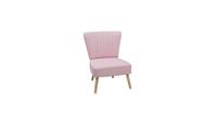 Beliani Fauteuil stof roze VAASA