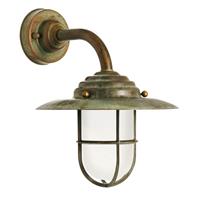 Moretti Stijlvolle buitenwandlamp Antique, mat glas