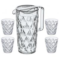 Karaf Crystal 1.6 Liter + 4 Glazen