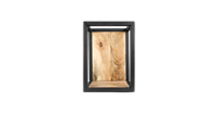 HSM Collection wandbox Levels - naturel/zwart - 25x18x35 cm