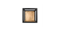 HSM Collection wandbox Levels - naturel/zwart - 25x18x25 cm