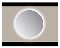 sanicare Q-mirrors spiegel rond 50 cm. PP geslepen rondom Ambiance Warm White leds met sensor