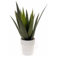 Kantoor kunstplant Aloe Vera in pot 35 cm Groen