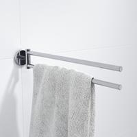 Ozean Eternal Handdoekhouder - draaibaar - rond - chroom SW209295