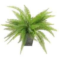 Kantoor kunstplant varen 33 cm groen in pot Groen