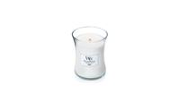 WoodWick Scented candle with wooden lid - Linen