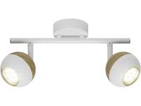 Plafondspot LED GU10 Energielabel: A+ (A++ - E) 6 W Brilliant Scan G59413/75 Wit, Hout (licht)