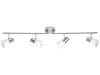 Plafondspot LED E14 Energielabel: Afh. van lamp (A++ - E) 160 W Brilliant Luca 35832/77 RVS, Chroom, Wit