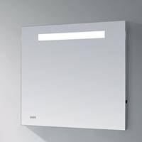 Sanitop Badkamerspiegel met LED Verlichting  Clock 118x70 cm met Digitale Klok en Sensor