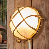 Moretti Bengt - ronde messing buitenwandlamp