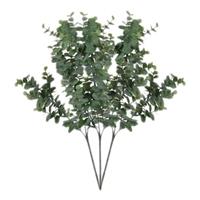 Shoppartners 3x Grijs/groene Eucalyptus kunsttakken kunstplant 65 cm Groen