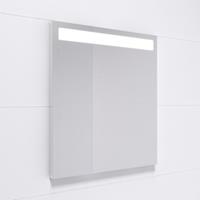Adema Squared badkamerspiegel 60x70cm met bovenverlichting LED met spiegelverwarming en sensor schakelaar NAA002-N45A-60