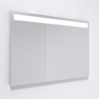 Adema Squared badkamerspiegel 100x70cm met bovenverlichting LED met spiegelverwarming en sensor schakelaar NAA002-N45A-100