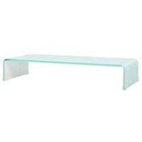 vidaXL Tv-meubel/monitorverhoger 70x30x13 cm glas groen