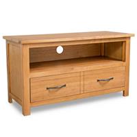 vidaxl Tv-meubel 90x35x48 cm massief eikenhout