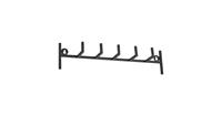 Urban interiors LOFT42 Hook Kapstok met 5 Haken - Metaal - Mat Zwart - 10x40x10