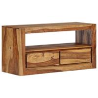 vidaXL TV-Schrank Massivholz 80x30x40 cm Braun