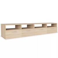 VidaXL Tv-kasten 95x35x36 cm spaanplaat eikenkleurig 2 st