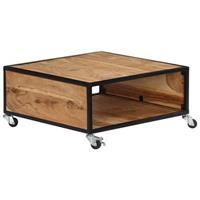 vidaXL Couchtisch 70 x 70 x 32 cm Massivholz Akazie Braun