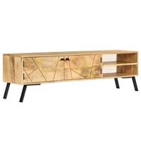 VidaXL Tv-meubel 140x30x40 cm massief mangohout