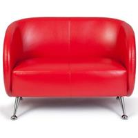 Hjh OFFICE ST. Lucia | 2-Zits - Lounge bank / sofa, Kunstleder, Rood