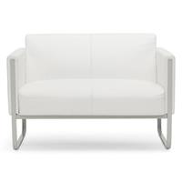 hjh OFFICE Sofa Lounge Sofa ARUBA Kunstleder mit Armlehnen, 1 St, Couch, bequem gepolstert