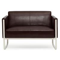 hjh OFFICE Sofa Lounge Sofa ARUBA Kunstleder mit Armlehnen, 1 St, Couch, bequem gepolstert