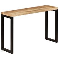 vidaXL Konsolentisch 120 x 35 x 76 cm Mango-Massivholz und Stahl Braun