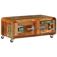 vidaXL Couchtisch 85 x 55 x 40 cm Recyceltes Massivholz Mehrfarbig