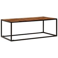 Salontafel 110x40x60 cm massief acaciahout en staal