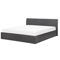 Beliani Gestoffeerd bed beige met opbergruimte 180 x 200 cm ORBEY
