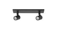 LT-Luce Spot Rain Zwart IP44 2Lichts Long