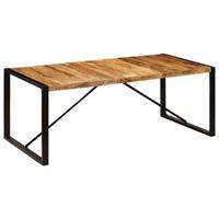 vidaXL Esstisch 200 x 100 x 75 cm Massivholz Mango Braun